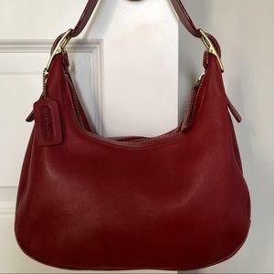 Rare Vintage Red Coach Hobo Purse